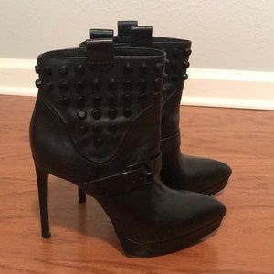 Black studded Micheal Kors booties